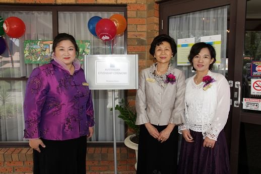 Community support at the ceremony