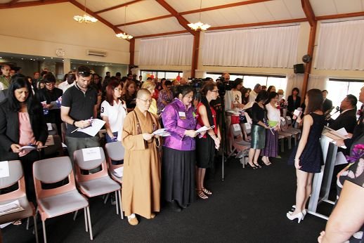 Government ceremony and community celebration