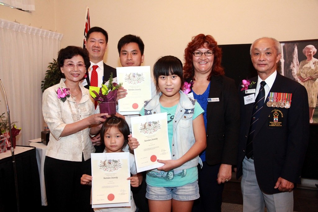 Citizenship ceremony celebration